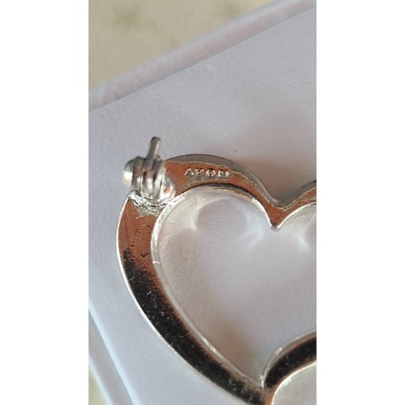 Vintage Avon American Flag Heart Brooch - Picture 7 of 10